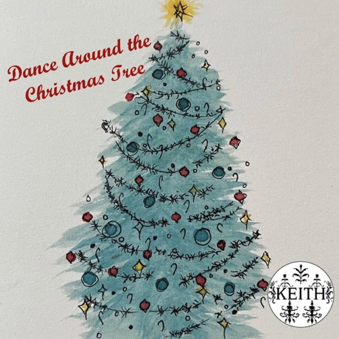 A poster of the Christmas tree with white background